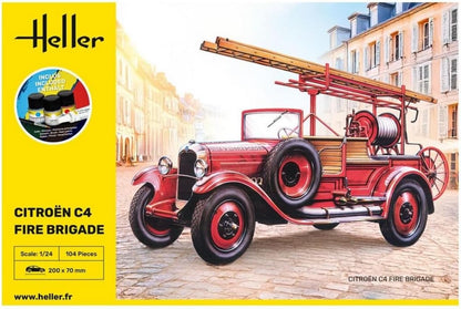 Heller 1:24 Gift Set - Citroen C4 Fire Brigade