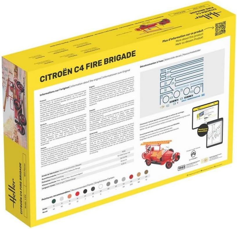 Heller 1:24 Gift Set - Citroen C4 Fire Brigade