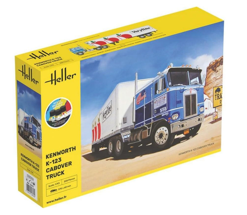 Heller 1:43 Gift Set - K-123 Kenworth Cabover Truck