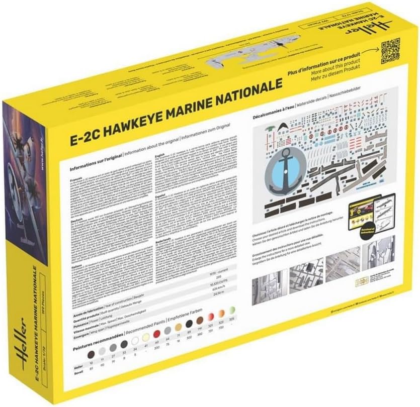 Heller 1:72 Gift Set - E-2C Hawkeye Marine Nationale