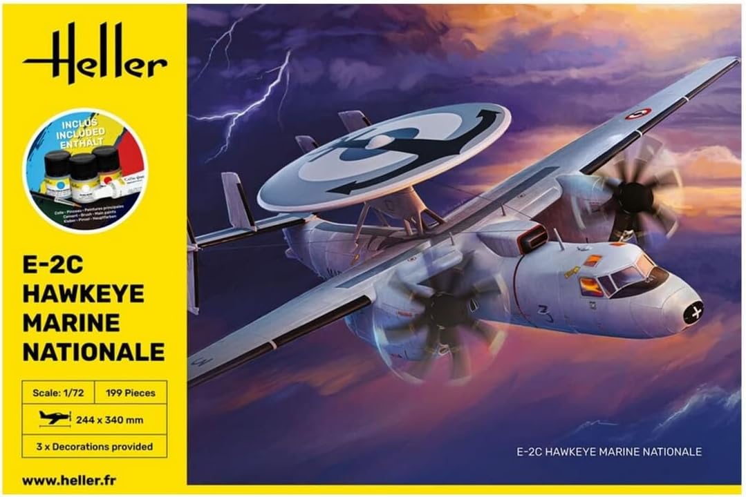 Heller 1:72 Gift Set - E-2C Hawkeye Marine Nationale