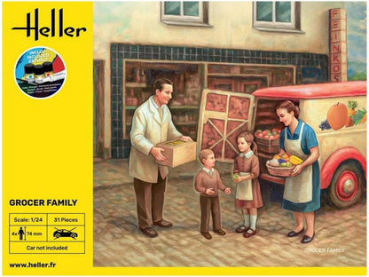 Heller 1:24 Gift Set - Grocer Family