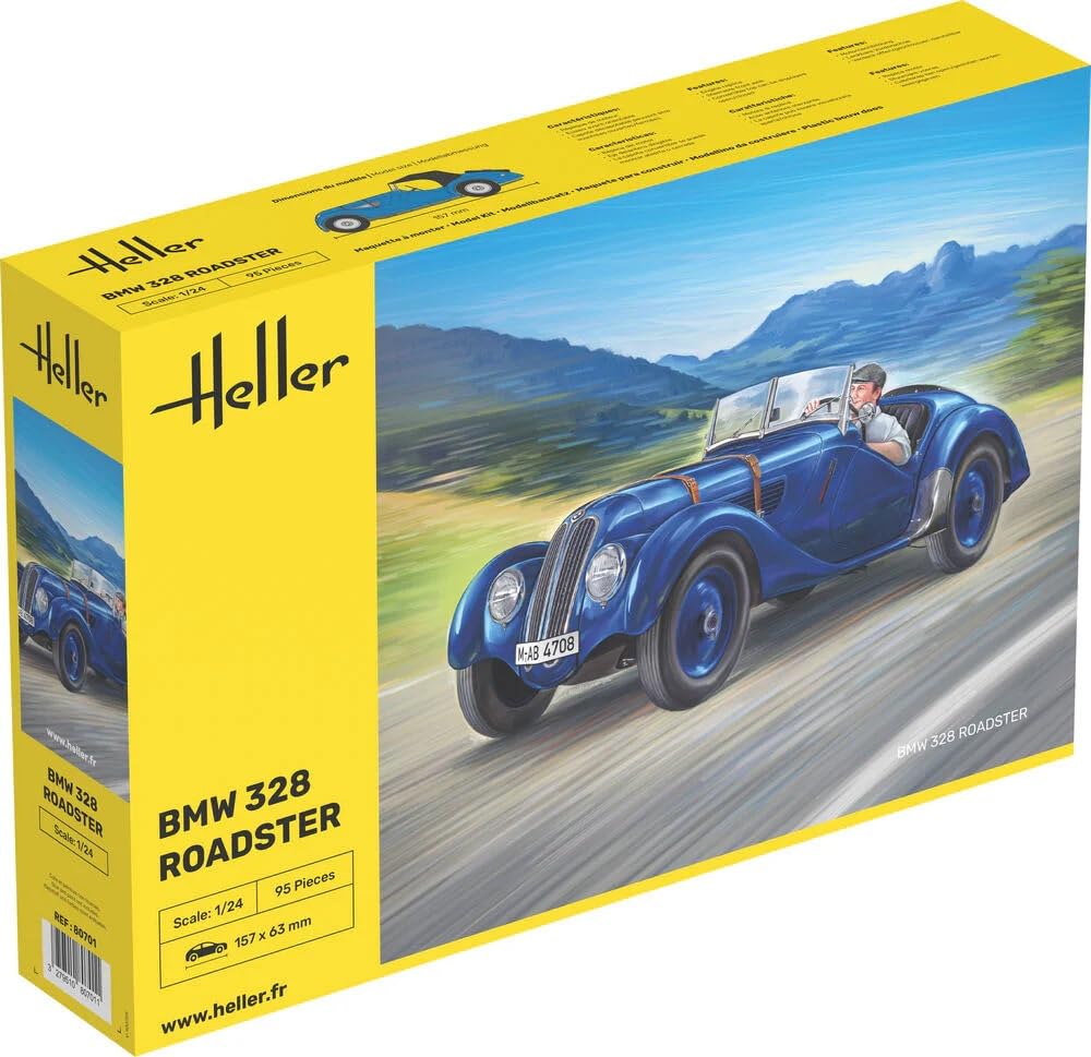 1/24 BMW 328 Roadster 1937 Plastic Model HE80701 (Automotive