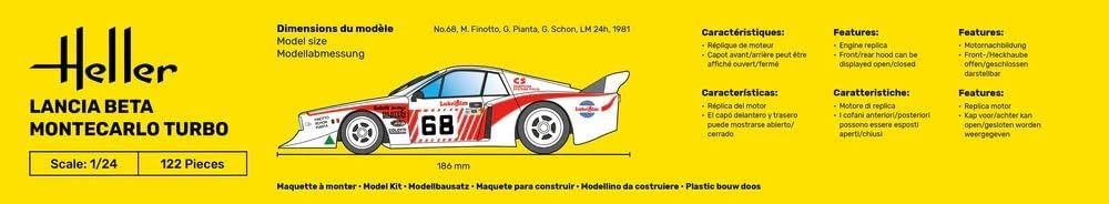 Heller 1:24 - Lancia Beta Montecarlo Turbo