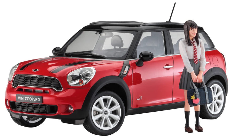 Hasegawa - 1/24 Mini Cooper Countryman All 4, Mit Figur