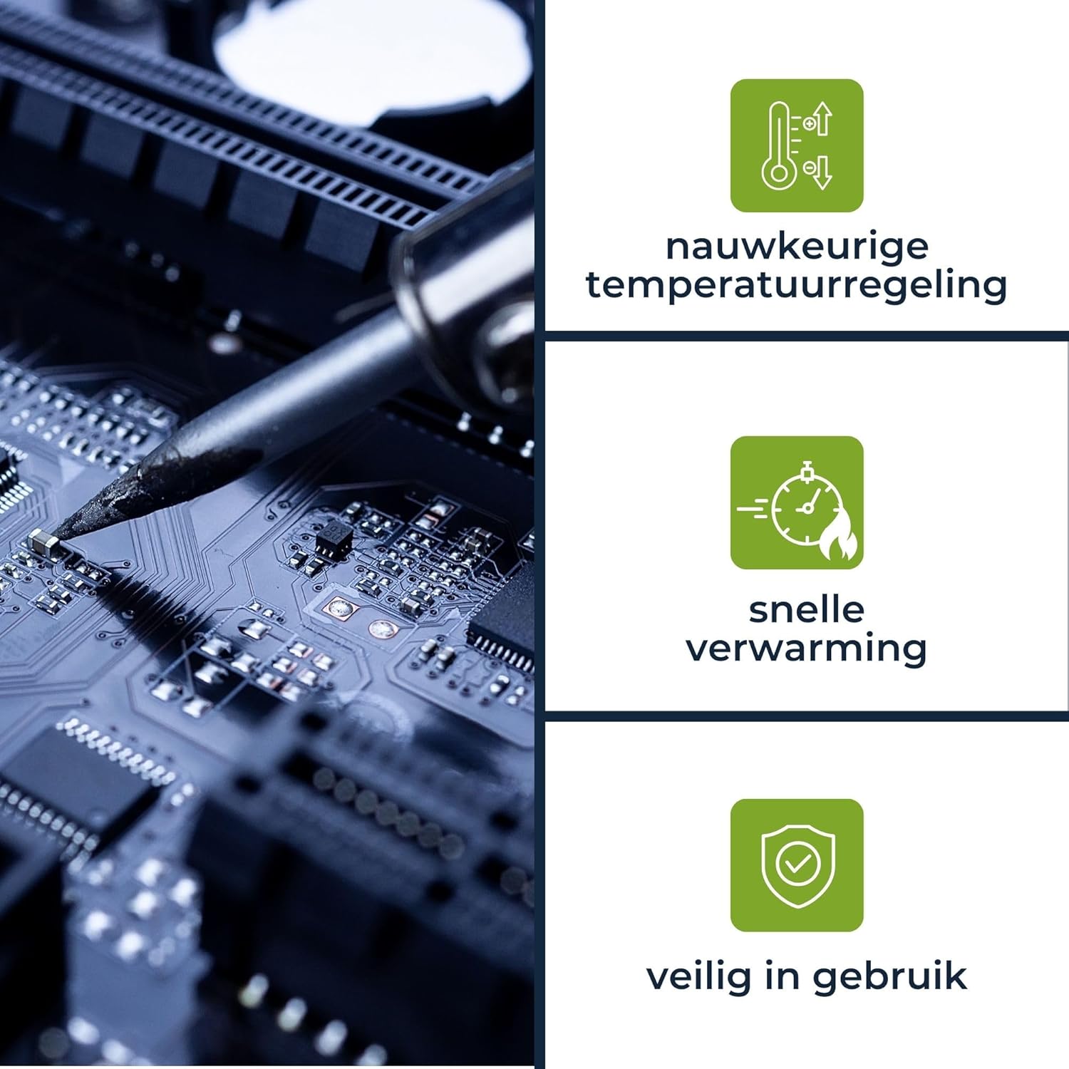 Velleman - Set Met Soldeerstation Met Instelbare Temperatuur