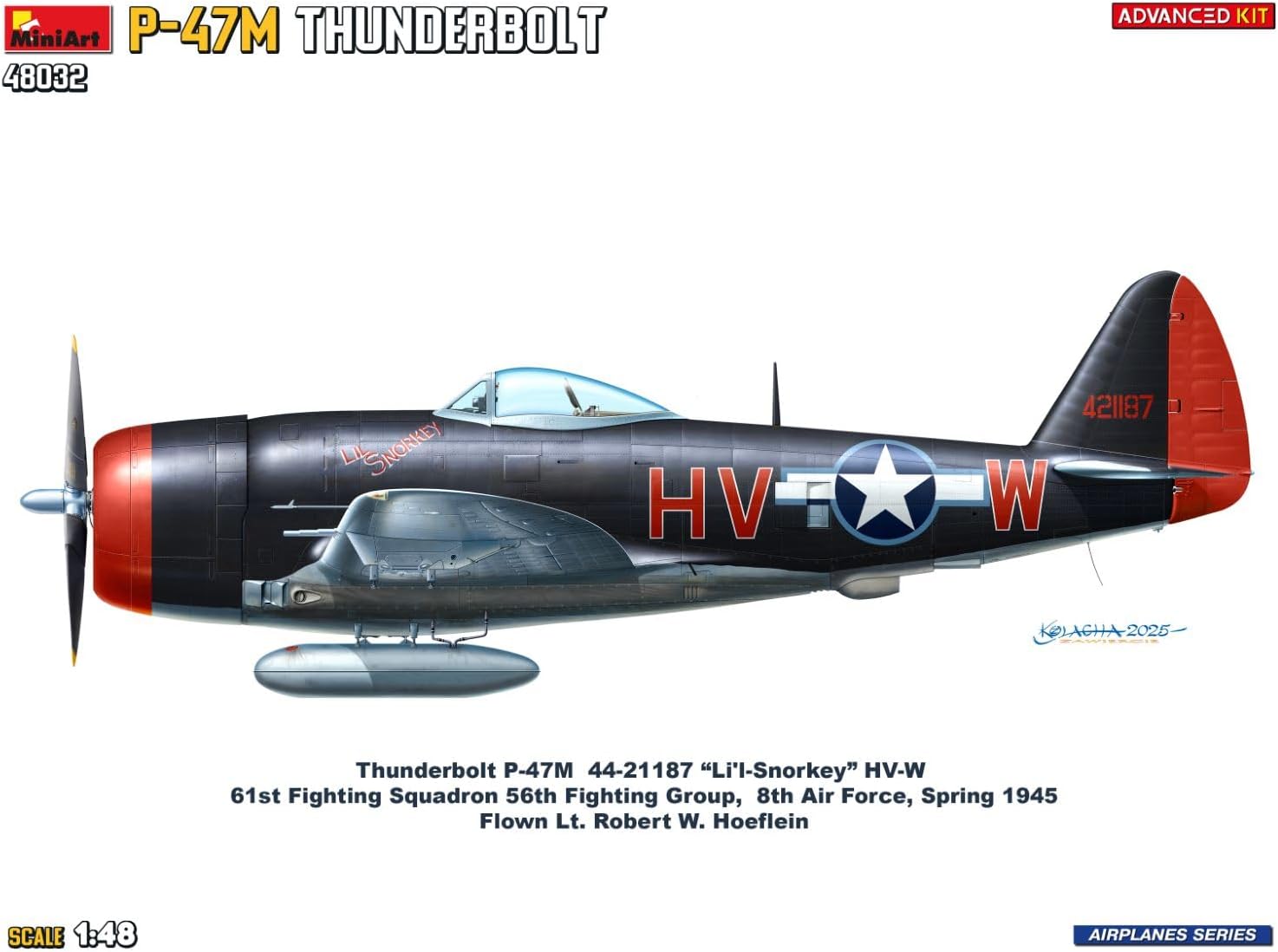 Miniart 1:48 - P-47M Thunderbolt, Advanced Kit