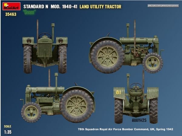 Miniart 1:35 - Land Utility Tractor N Green Mod 1940-41
