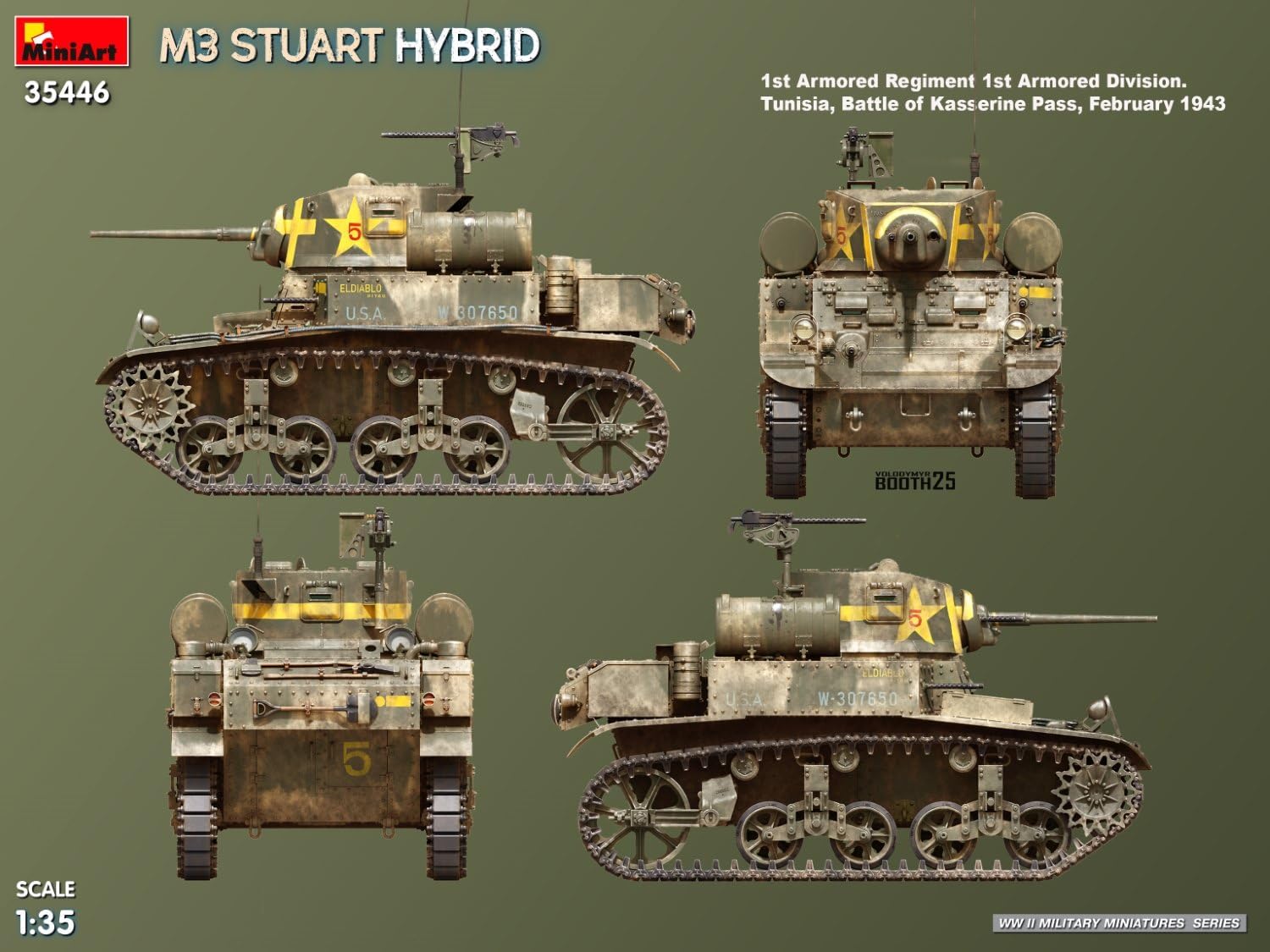 Miniart 1:35 - M3 Stuart Hybrid