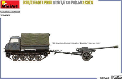 Miniart 1:35 - RSO/01 Early Prod, w/ 7.5cm Pak 40 & Crew