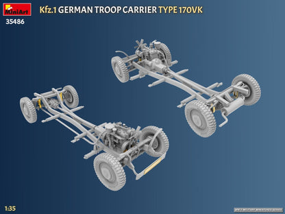 Miniart 1:35 - Kfz.1 German Troop Carrier Type 170VK