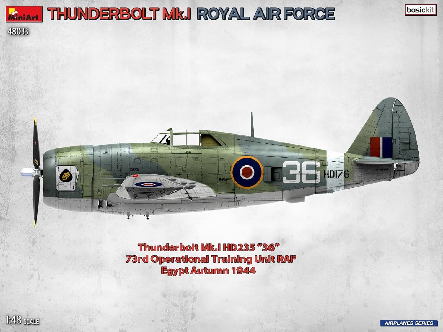 Miniart 1:48 - Thunderbolt Mk.I, Royal Air Force, Basic