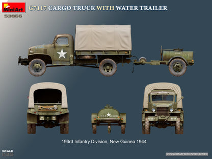 Miniart 1:35 - G7117 Cargo Truck with Water Trailer