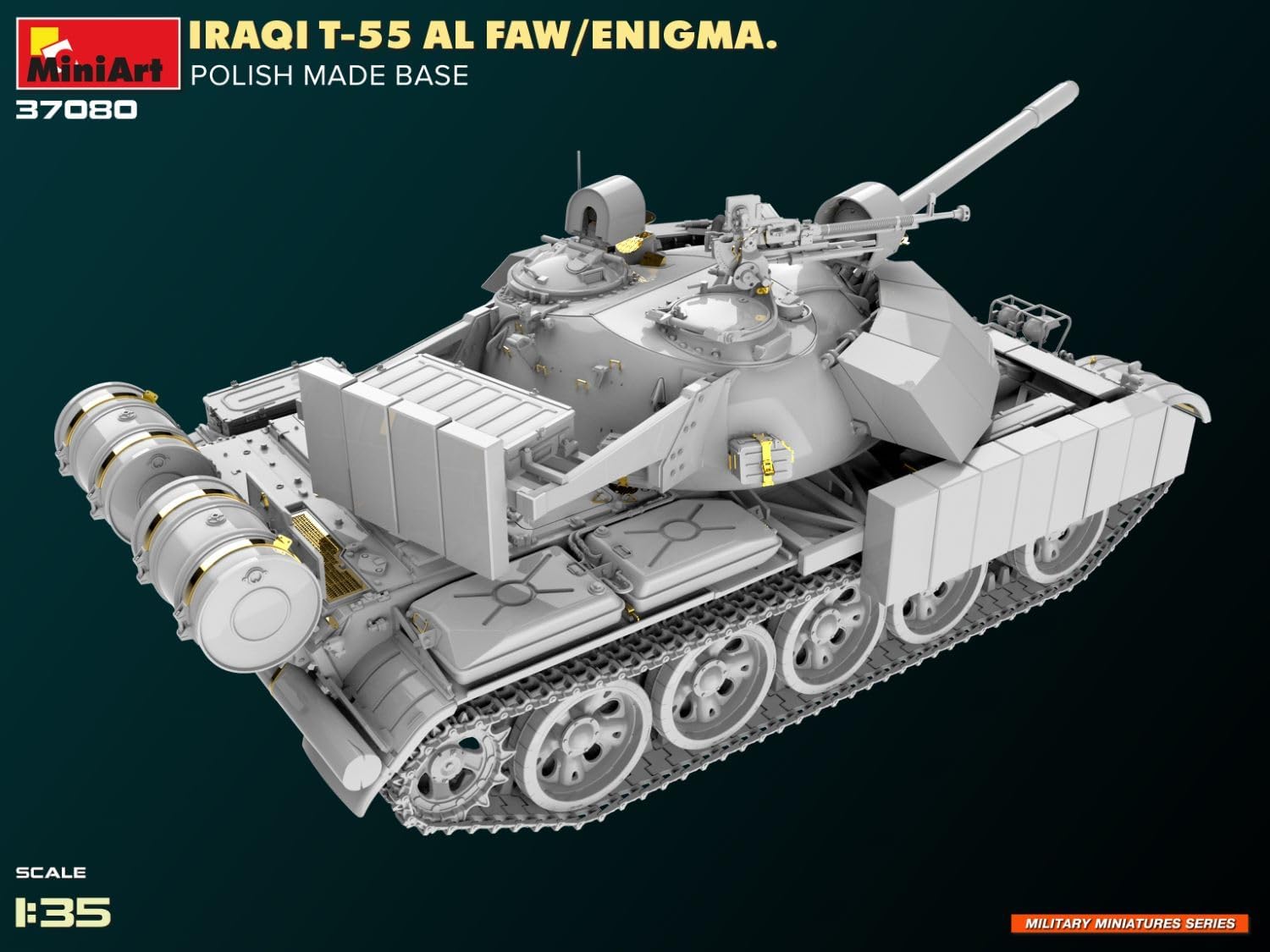 MiniArt - 1/35 Iraqi T-55 Al Faw/enigma. Polish Made Base