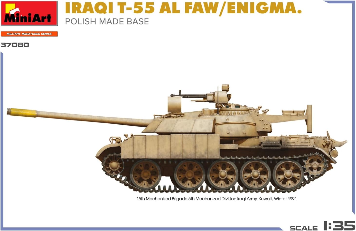MiniArt - 1/35 Iraqi T-55 Al Faw/enigma. Polish Made Base