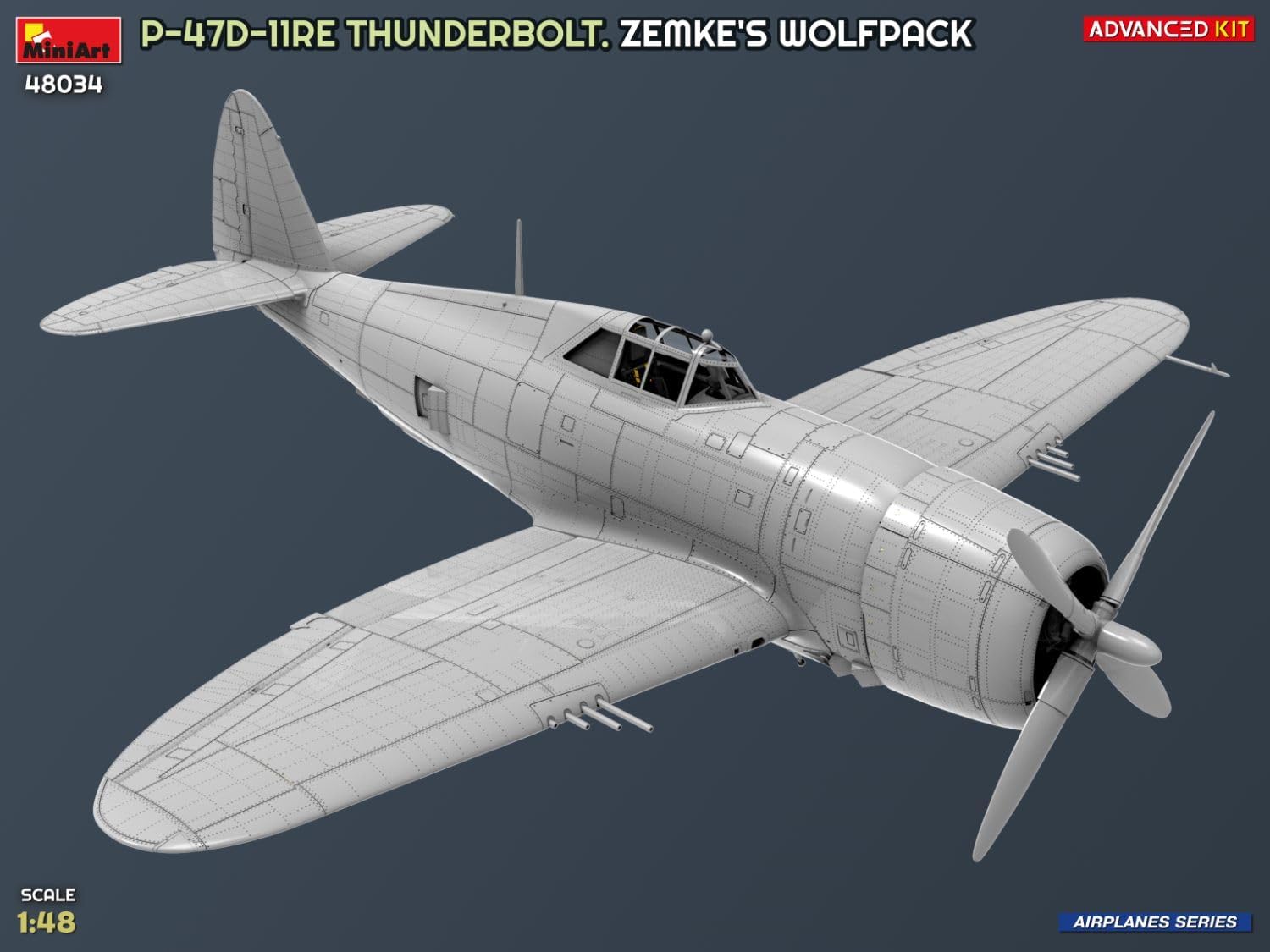 MiniArt - 1/48 P-47d-11re Thunderbolt. Zemke`s Wolfpack.  Advanced Kit