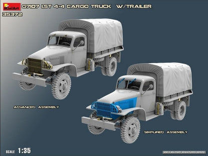 MiniArt - 1/35 G7107 Cargo Truck With Ben Hur Trailer
