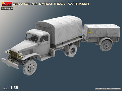 MiniArt - 1/35 G7107 Cargo Truck With Ben Hur Trailer