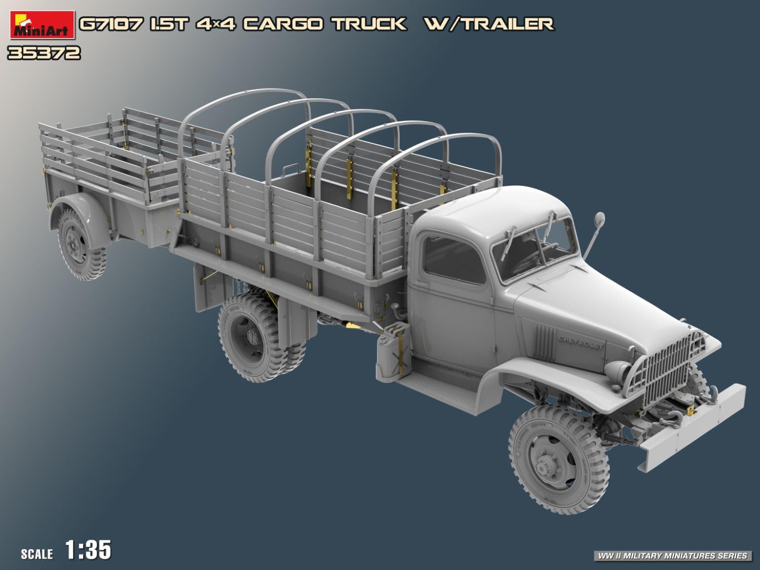 MiniArt - 1/35 G7107 Cargo Truck With Ben Hur Trailer