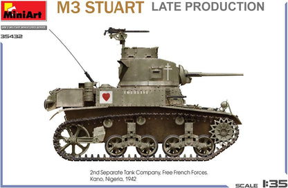 MiniArt - 1/35 M3 Stuart Light Tank. Late Prod.