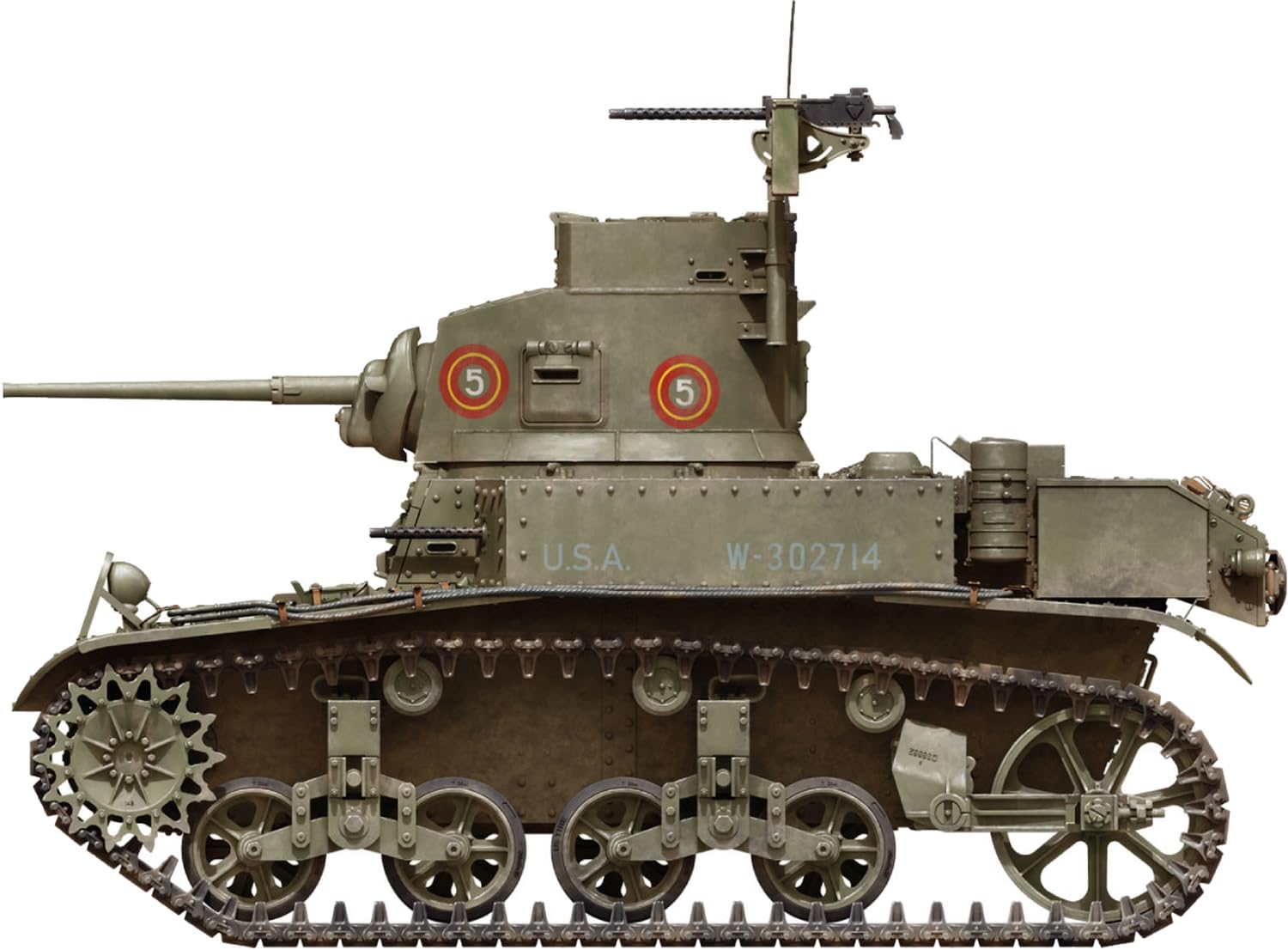 MiniArt - 1/35 M3 Stuart Light Tank. Late Prod.