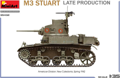 MiniArt - 1/35 M3 Stuart Light Tank. Late Prod.