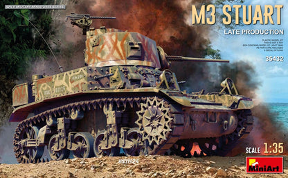 MiniArt - 1/35 M3 Stuart Light Tank. Late Prod.