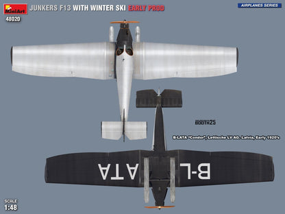 Miniart 1:48 - Junkers F13 w/Winter Ski, Early Prod
