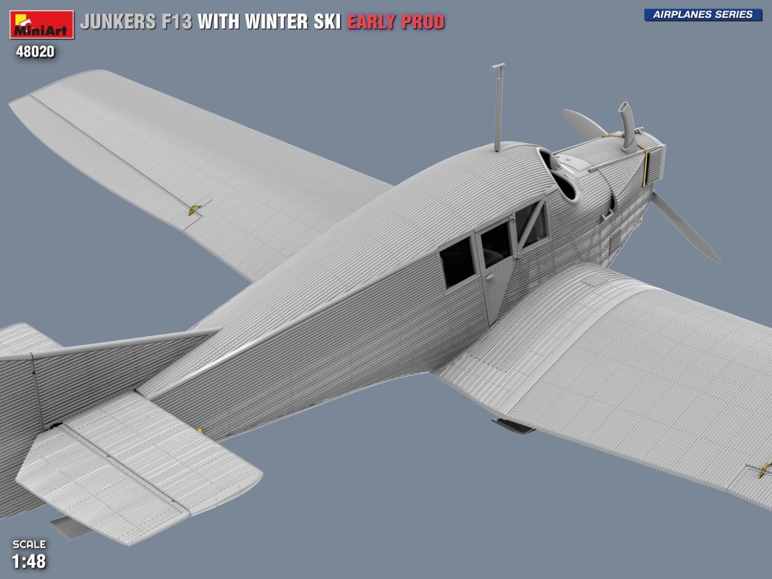 Miniart 1:48 - Junkers F13 w/Winter Ski, Early Prod