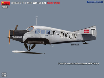 Miniart 1:48 - Junkers F13 w/Winter Ski, Early Prod