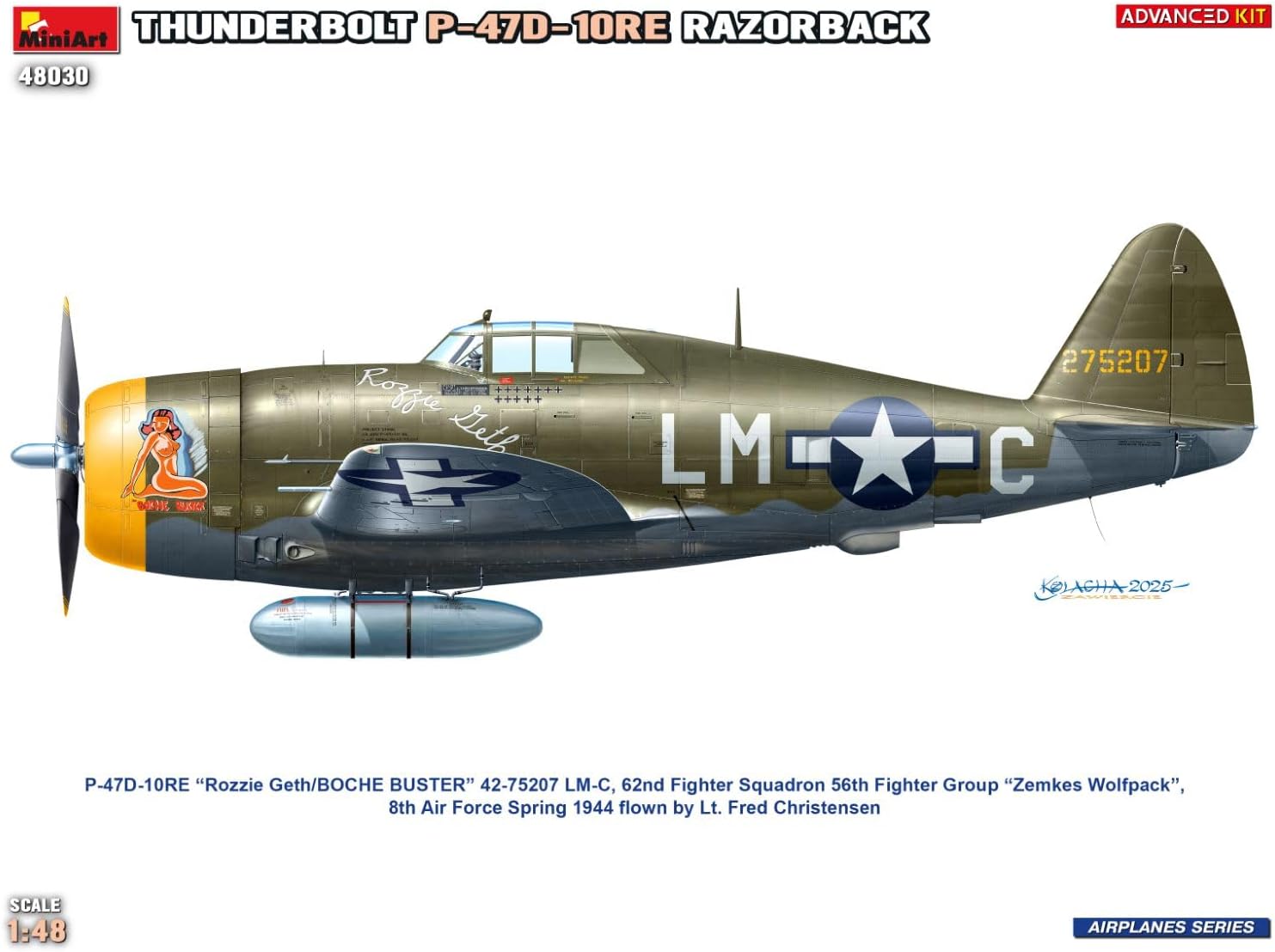 Miniart 1:48 - P-47D-10RE Thunderbolt, Advanced Kit