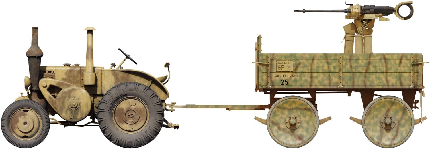 MiniArt - 1/35 German Tractor With Fla-mg151/20 Drillingslafette