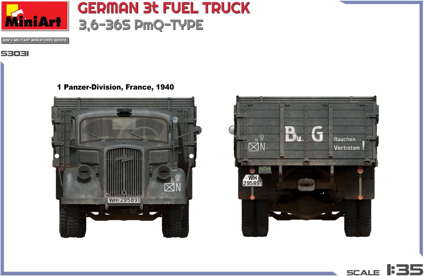 Miniart 1:35 - German 3t Fuel Truck 3,6-36s PmQ-Type