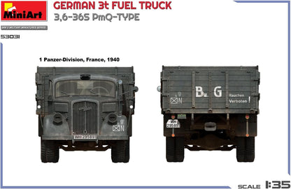 Miniart 1:35 - German 3t Fuel Truck 3,6-36s PmQ-Type