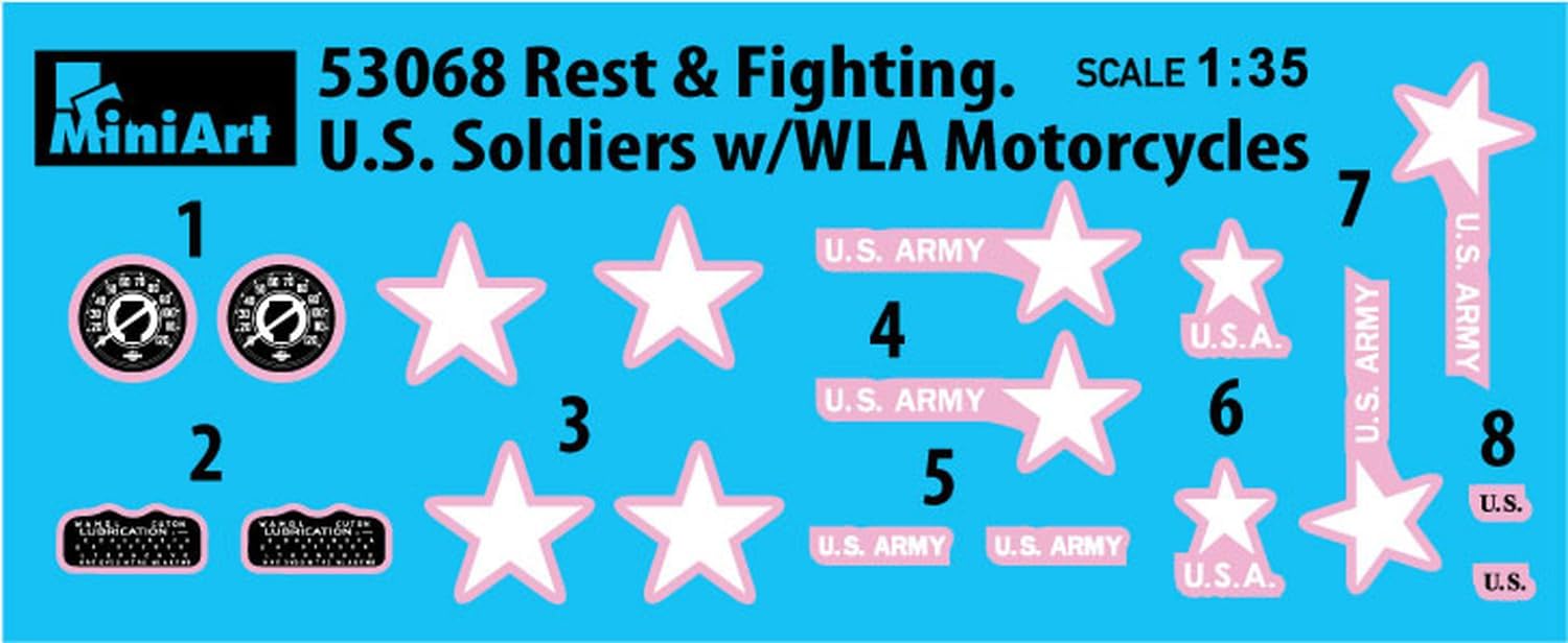 Figuur REST & FIGHTING U.S. SOLDIER WLA MILITAIR MOTORCYCLE /