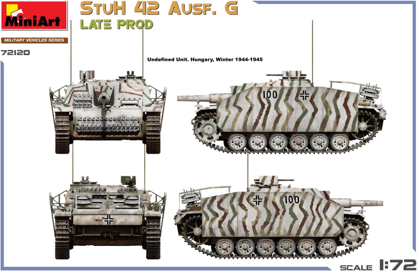 Miniart 1:72 - StuH 42 Ausf. G Late Prod