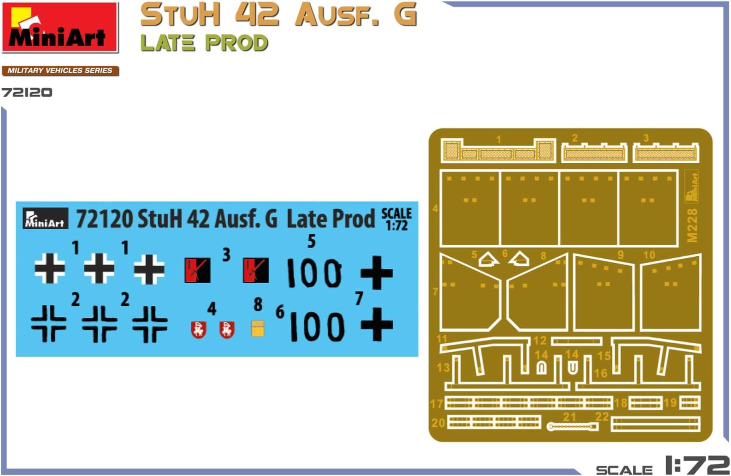 Miniart 1:72 - StuH 42 Ausf. G Late Prod