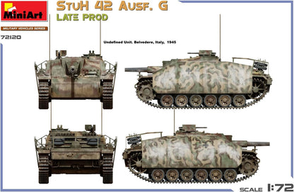 Miniart 1:72 - StuH 42 Ausf. G Late Prod
