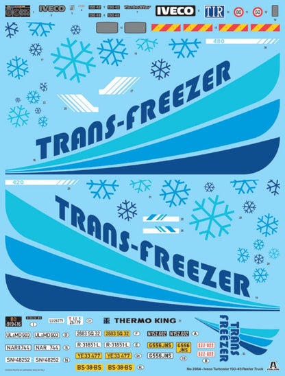 Italeri 3964 Turbostar 190.48 Reefer Truck, 1:24 Scale, Plastic Model Kit/Model Assembly