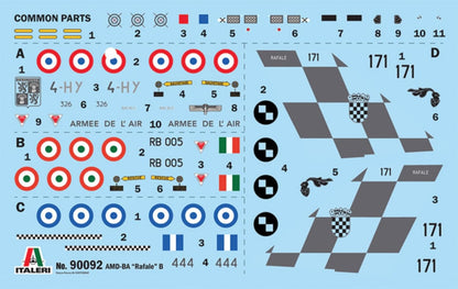 Italeri 90092 Rafale B 1:72 Scale Plastic Model Kit/Model Assembly