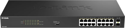 D-Link Dgs 1018P - Switch - Unmanaged - 16 X 10/100/1000 (Poe) + 2 X Combo Gigabit Sfp - Rack-Mountable, Desktop - Poe (