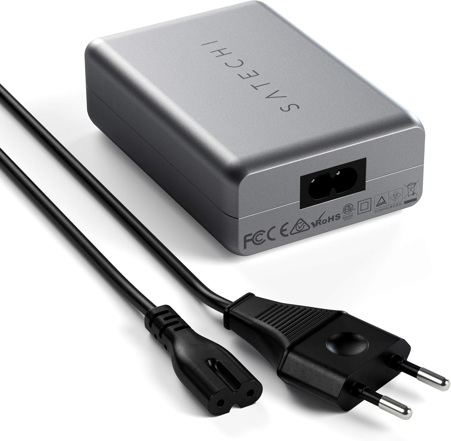 Satechi 100W USB C Compact GaN Charger Powerful GaN Technology Compatible with MacBook Pro/Air M2 2022, MacBook Pro M1 2021, iPad Air M1 2022, iPad Pro M1 2021, iPhone 14 ProMax /14 Pro/14/14 Plus