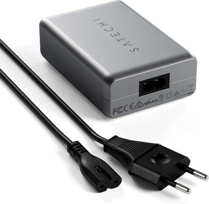 Satechi 100W USB C Compact GaN Charger Powerful GaN Technology Compatible with MacBook Pro/Air M2 2022, MacBook Pro M1 2021, iPad Air M1 2022, iPad Pro M1 2021, iPhone 14 ProMax /14 Pro/14/14 Plus