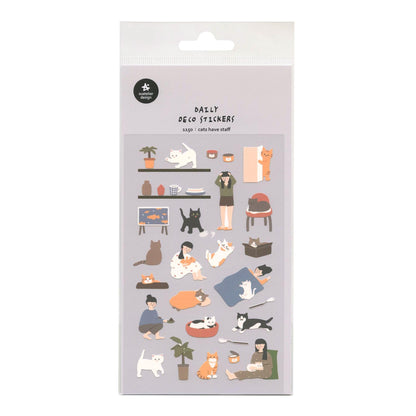 Suatelier Cats Have Staff Sticker