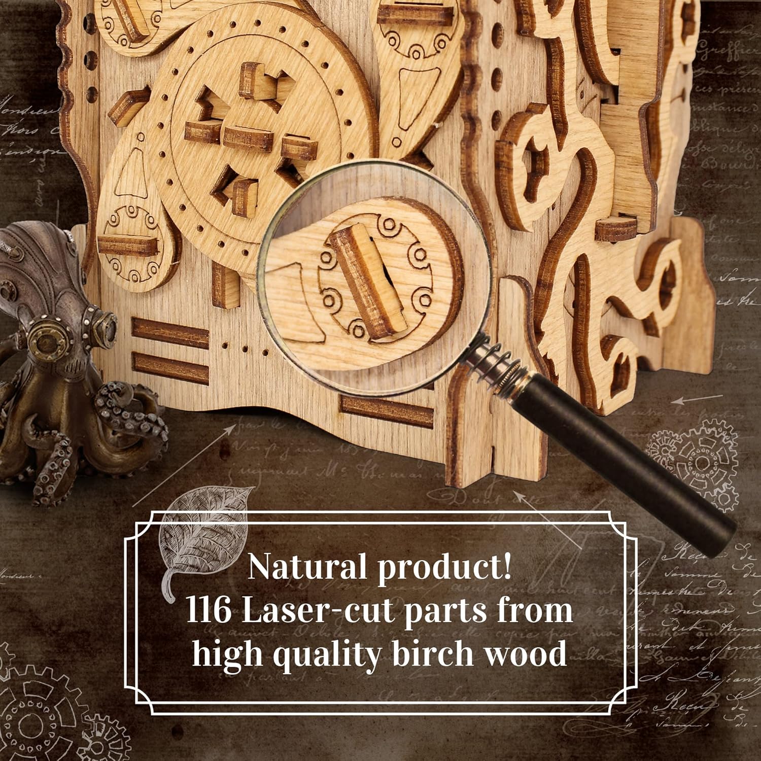 iDventure Cluebox - Captain's Nemo Nautilus - Escape Room Spiel - kniffeliges 3D Puzzlebox Holzpuzzel Rätsel - einzigartige Knobelspiele - Escape Box Spiele Für Erwachsene und Rätselbox für Kinder