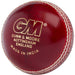 Gunn & Moore GM Cricket Ball, Clubman Grade 1 Club Match, Hand Stitched Waxed Leather 68-70 Seam Stitches, Junior & Senior Sizes, Red