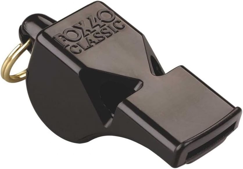 Fox 40 Pealess Whistle 2 Pack/Classic + Classic CMG with 1 Lanyard