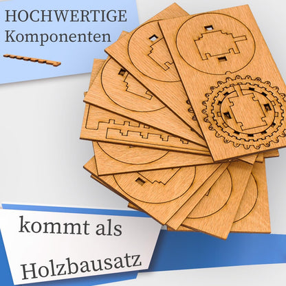 iDventure - Kryptos - Cryptex Wooden Kit Puzzel