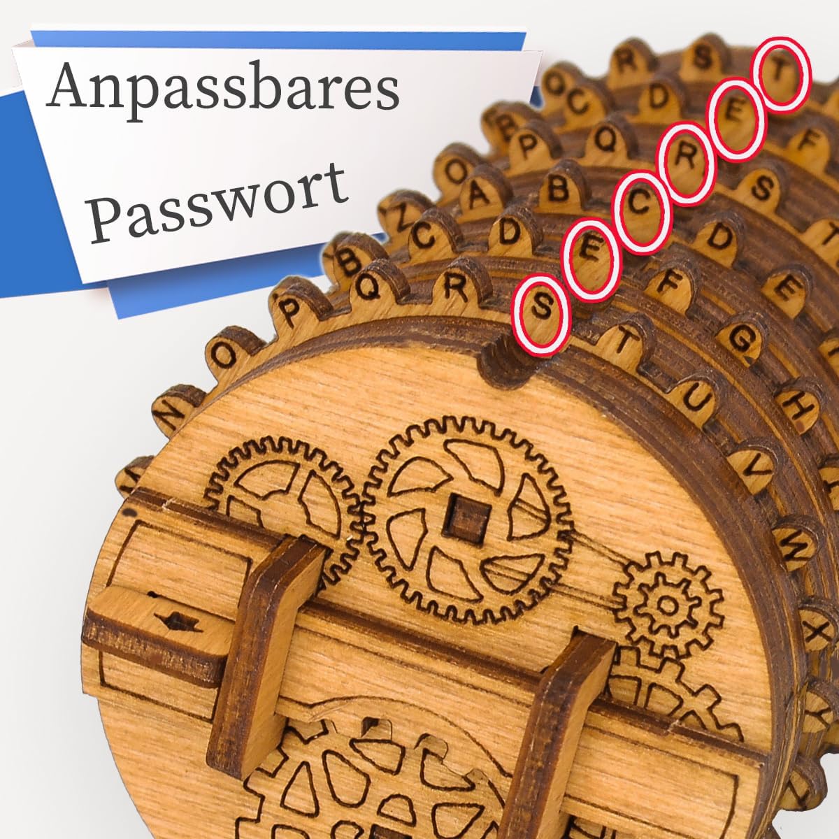 iDventure - Kryptos - Cryptex Wooden Kit Puzzel