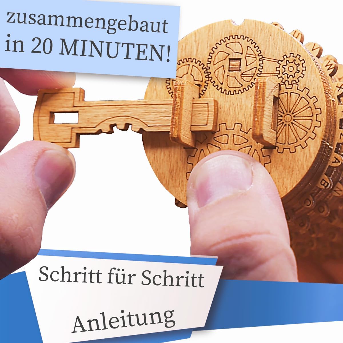 iDventure - Kryptos - Cryptex Wooden Kit Puzzel